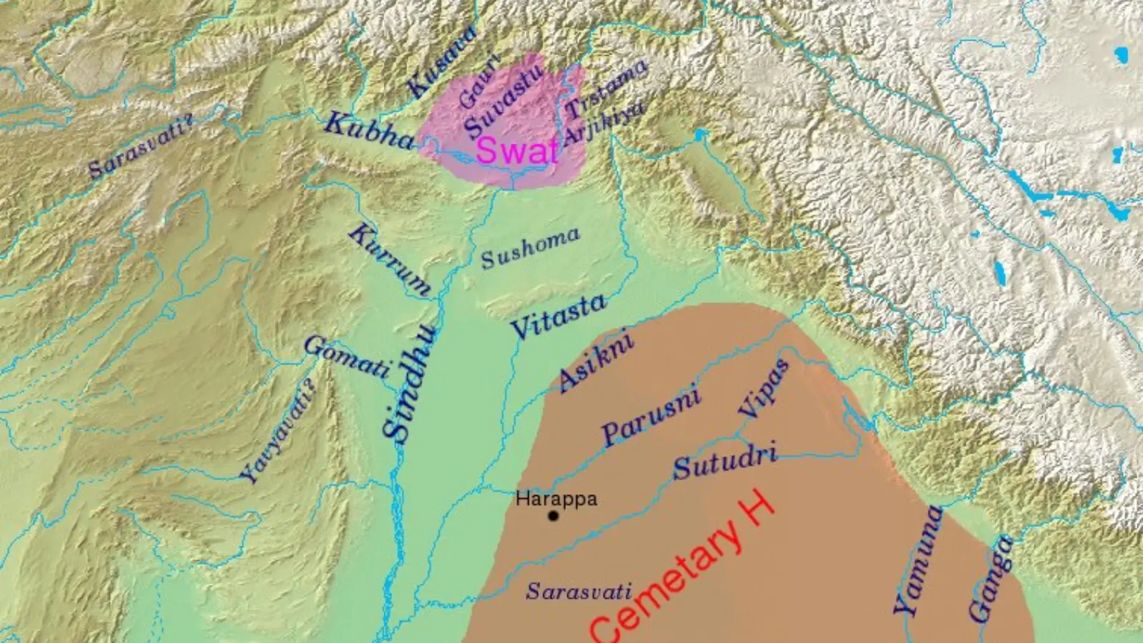 Rigvedic names of Indus River System