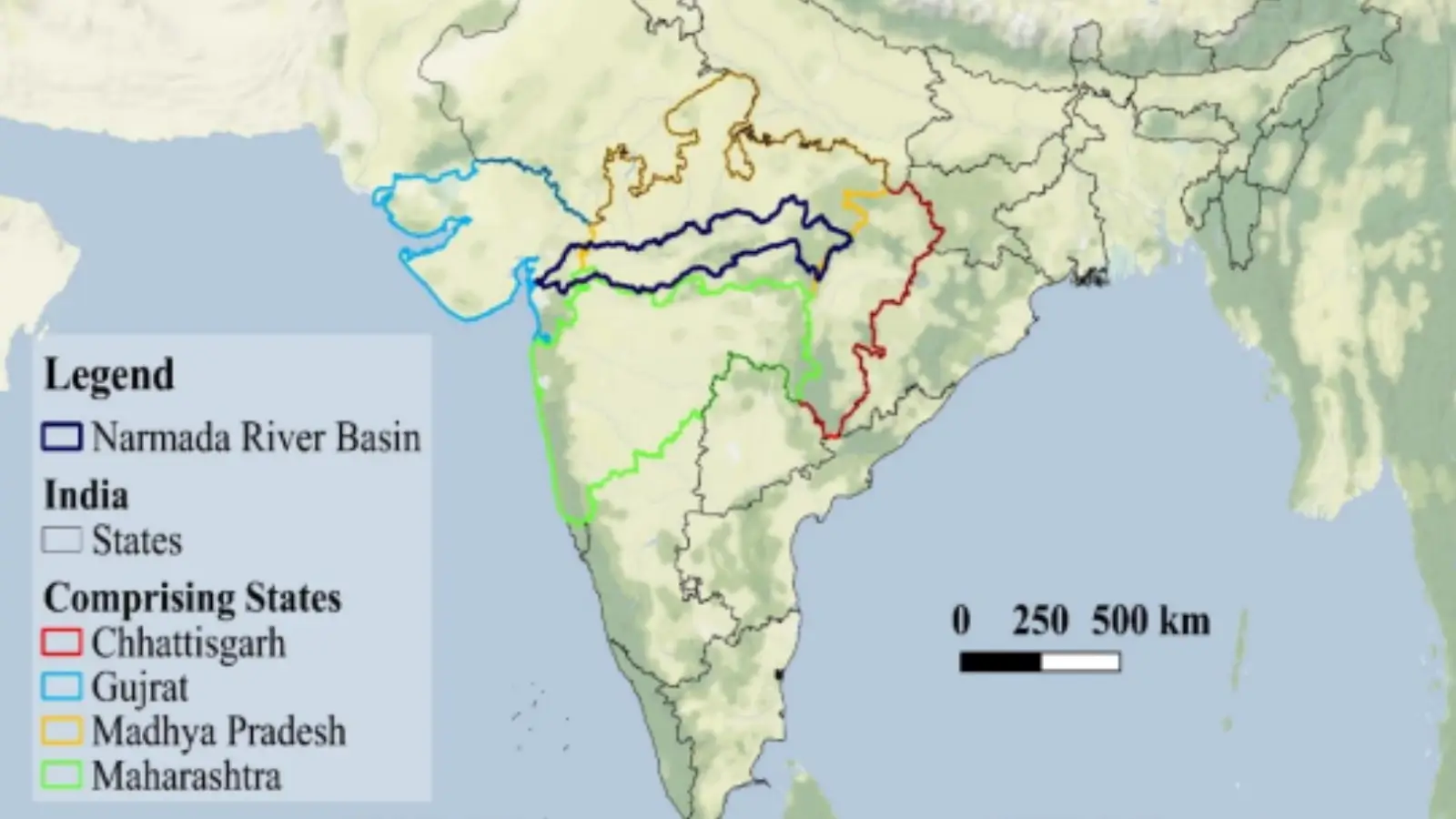 Narmada river basin